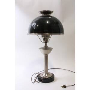 Art Deco, Table Lamp, Mushroom Style, Dark Shade, Retro, Decor, ~ 250507-WH F-2